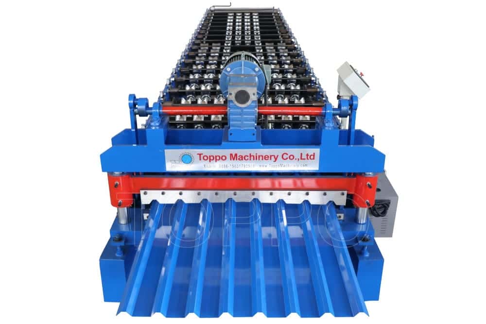 Heavy Duty Trapezoidal Roofing Sheet Roll Forming Machine
