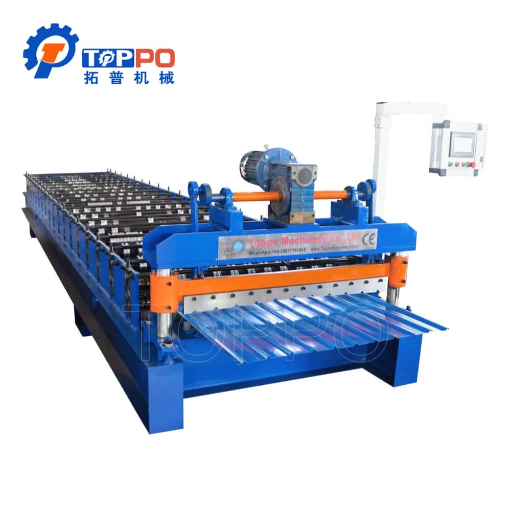 Precision Trapezoidal Sheet Roll Forming Machine for Roofing Applications
