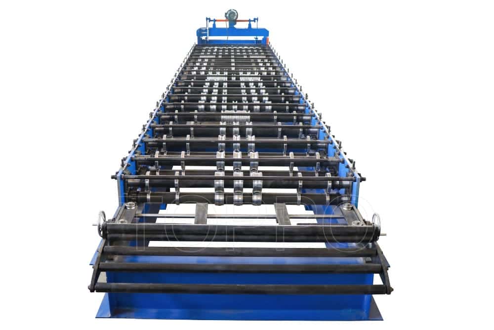 Industrial Automatic Trapezoidal Roofing Sheet Roll Forming Machine with PLC Control