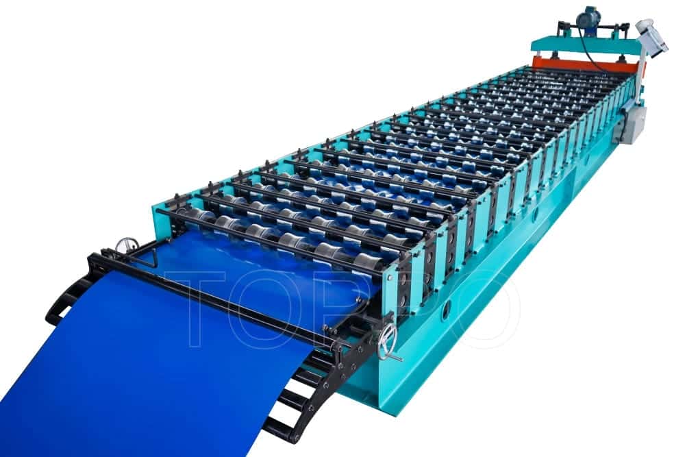Heavy-Duty Trapezoidal Sheet Roll Forming Machine with Chain Drive
