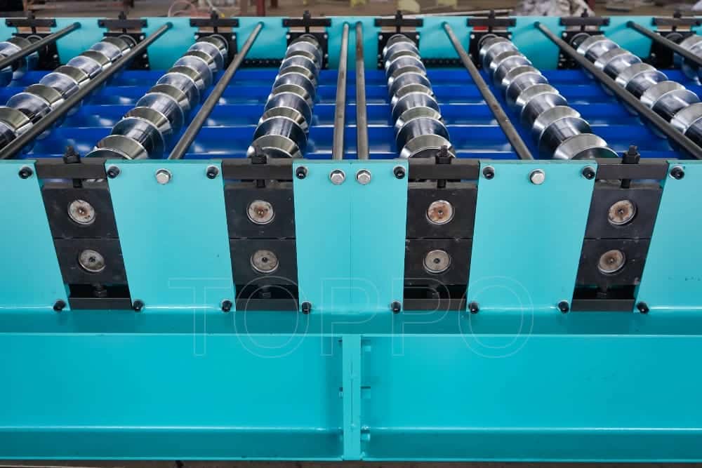 Heavy-Duty Trapezoidal Sheet Roll Forming Machine with Chain Drive