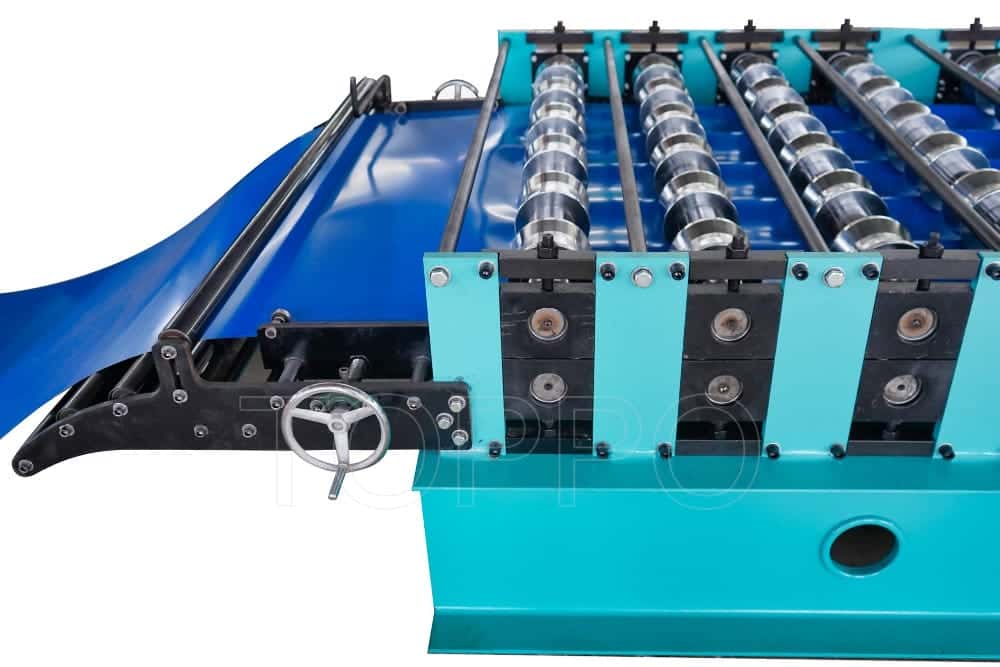 Trapezoidal Metal Roof Sheet Roll Forming Machine with Gear Drive