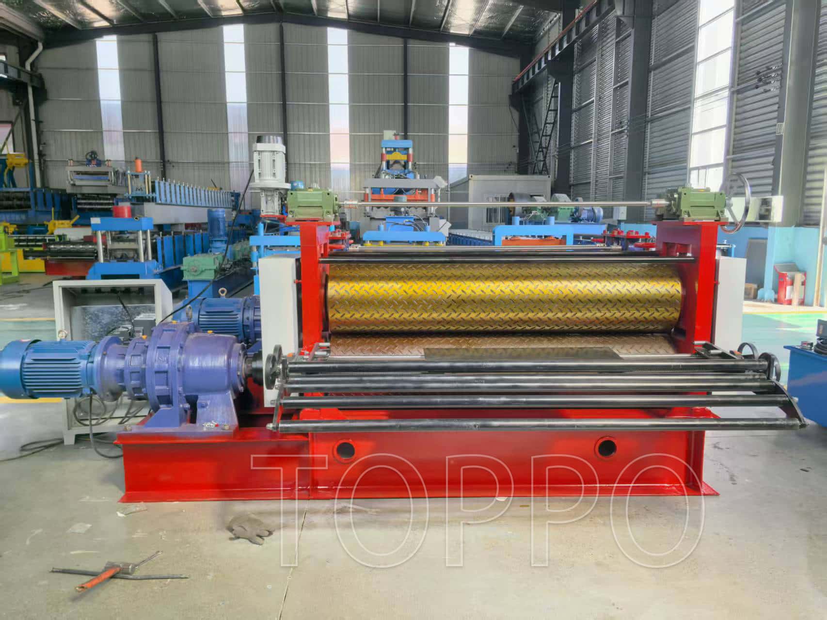 Metal Chequer Plate Embossing Press Machine