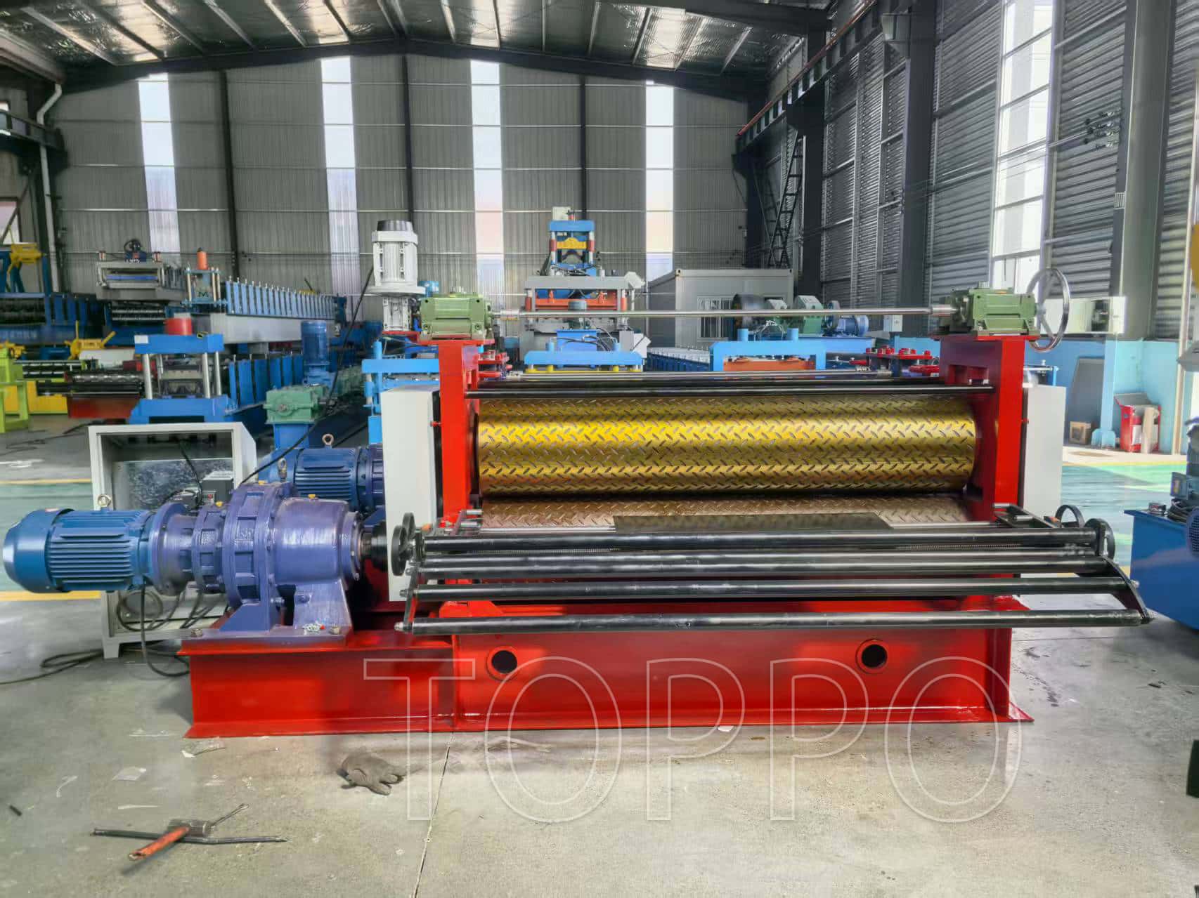 Metal Chequer Plate Embossing Press Machine