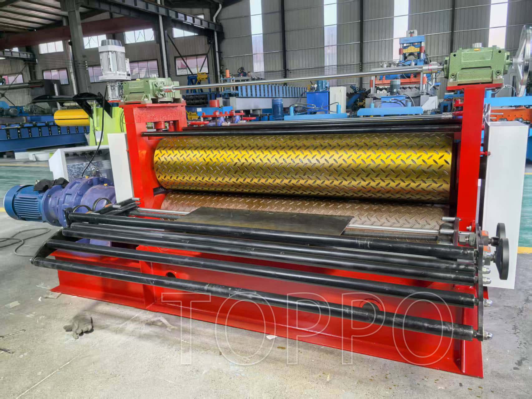 Metal Chequer Plate Embossing Press Machine