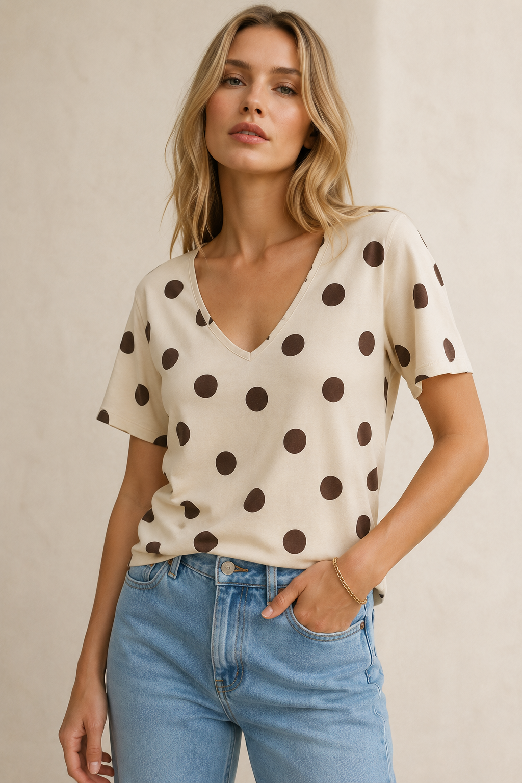 100% Cotton Women's Polka Dot Pri