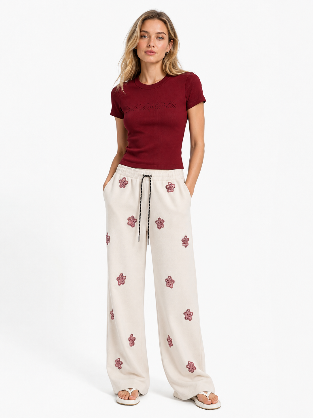 Women's 100% Cotton T-Shirt & Flo