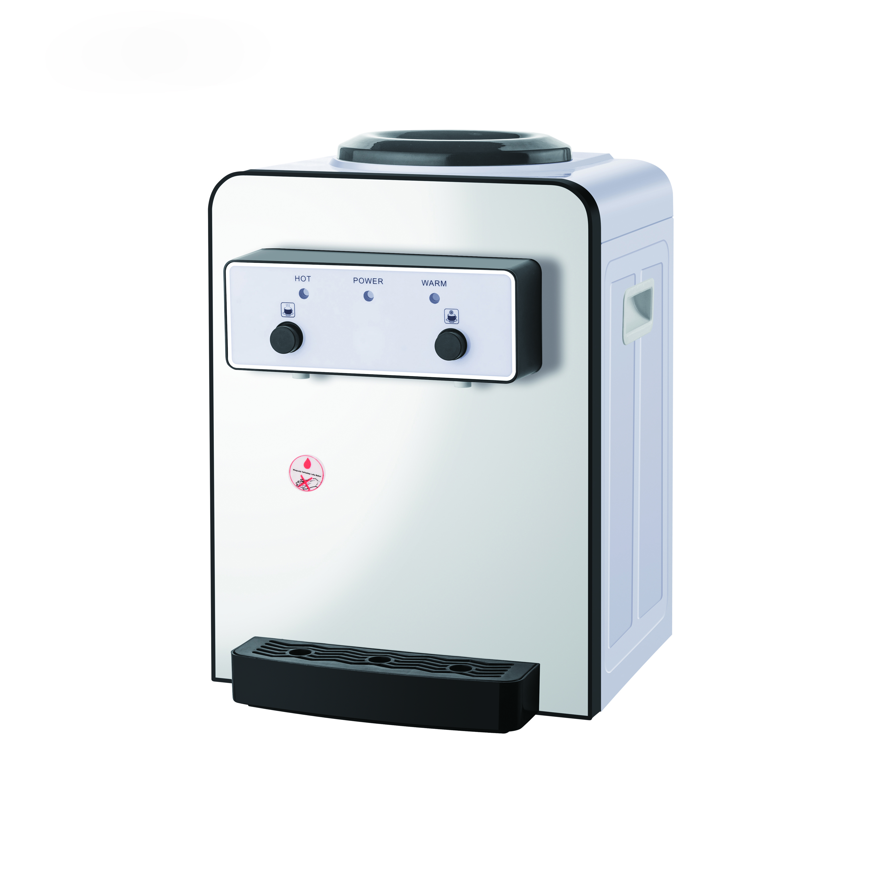 5 Gallon Bottled Hot and Cold Compressor Cooling Water Dispenser - Black Panel