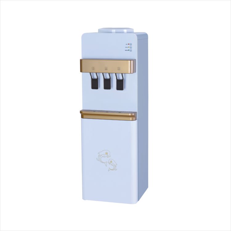 Gold Trim 5 Gallon Bottled Household Standing Hot and Cold Compressor Cooling Water Dispenser