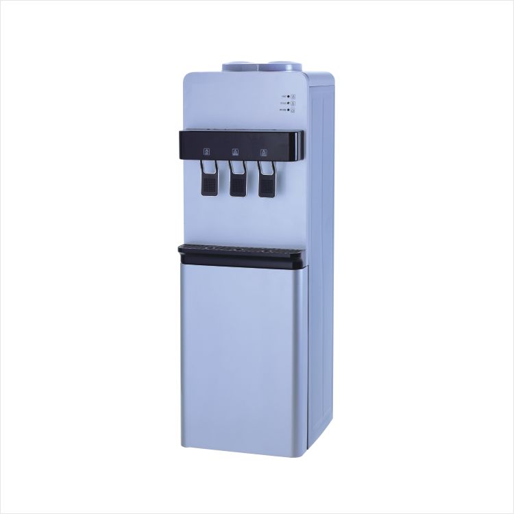 Triple Faucet 5 Gallon Bottled Household Standing Hot and Cold Compressor Cooling Water Dispenser