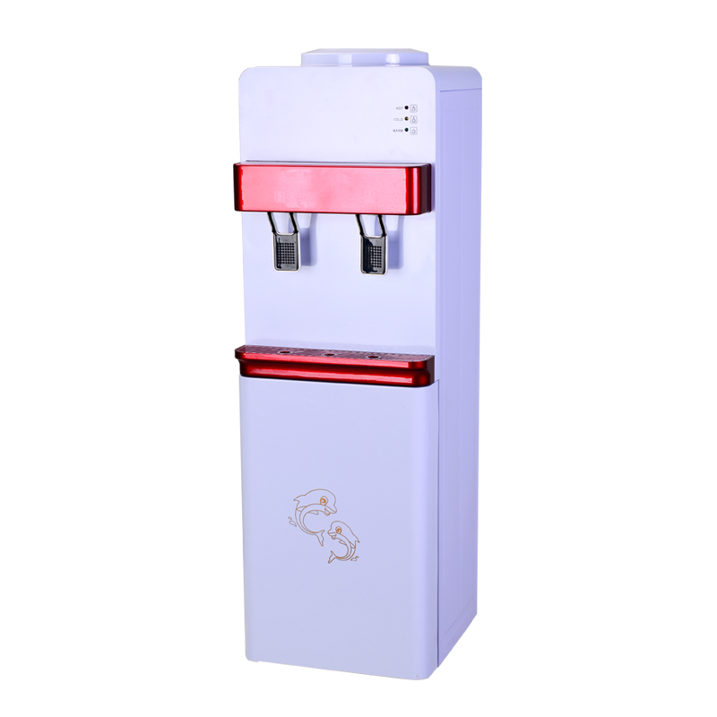 Red Dual Faucet 5 Gallon Bottled Household Standing Hot and Cold Compressor Cooling Water Dispenser