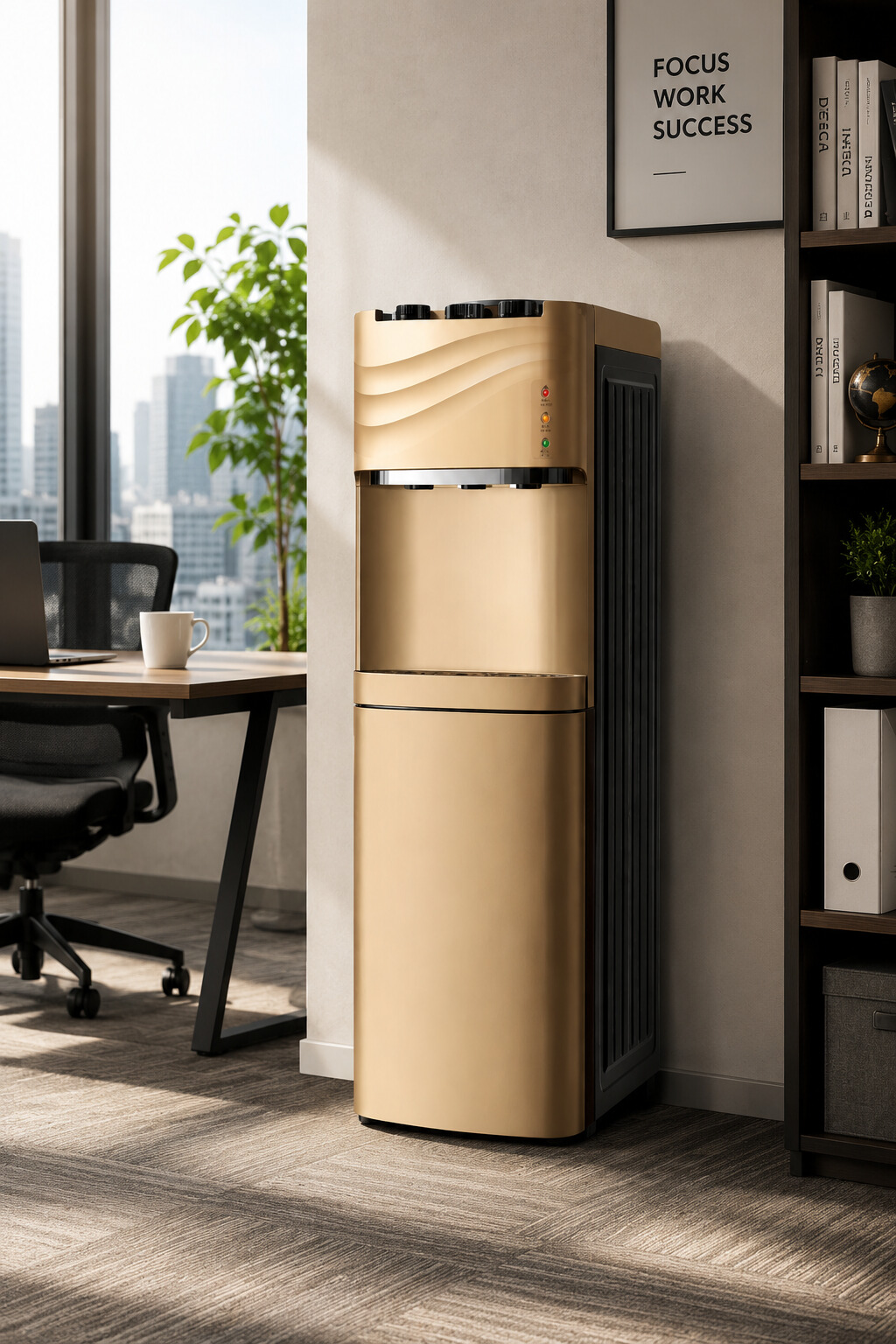 Elegant Office BPA Free Hot and Cold Compressor Cooling Water Dispenser