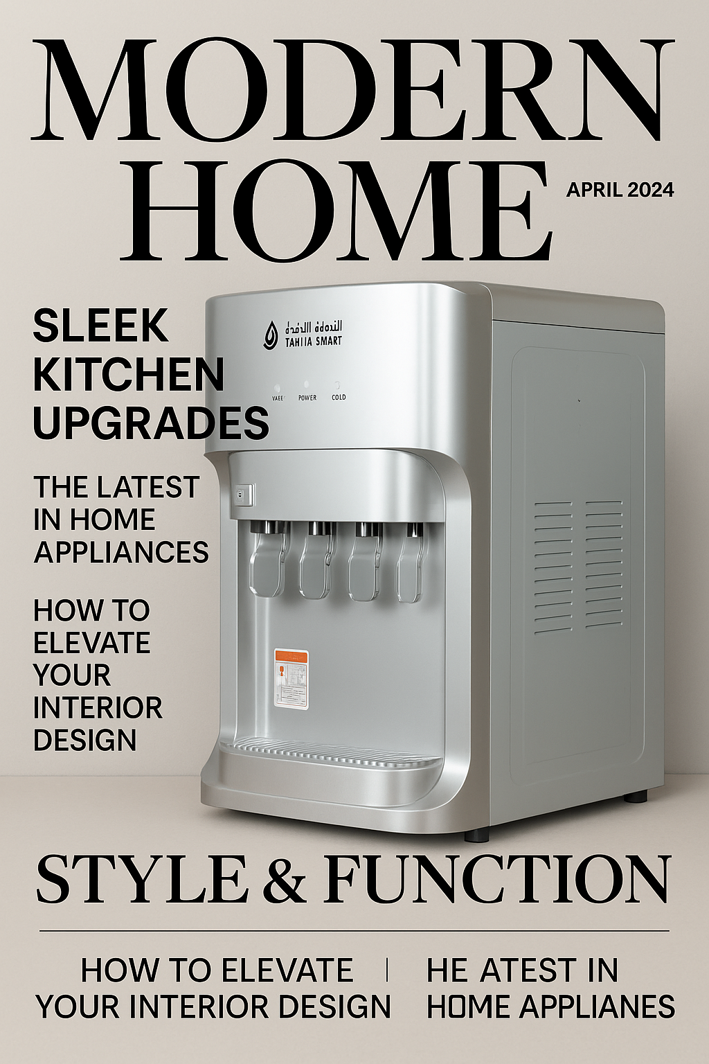 Desktop Style Hot and Cold Compressor Cooling Water Dispenser