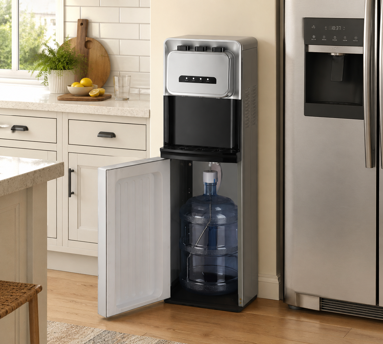 Premium Family Size Hot and cold compressor cooling water dispenser Family Size Hot and cold compressor cooling water dispenser Family Size Hot and cold compressor cooling water dispenser