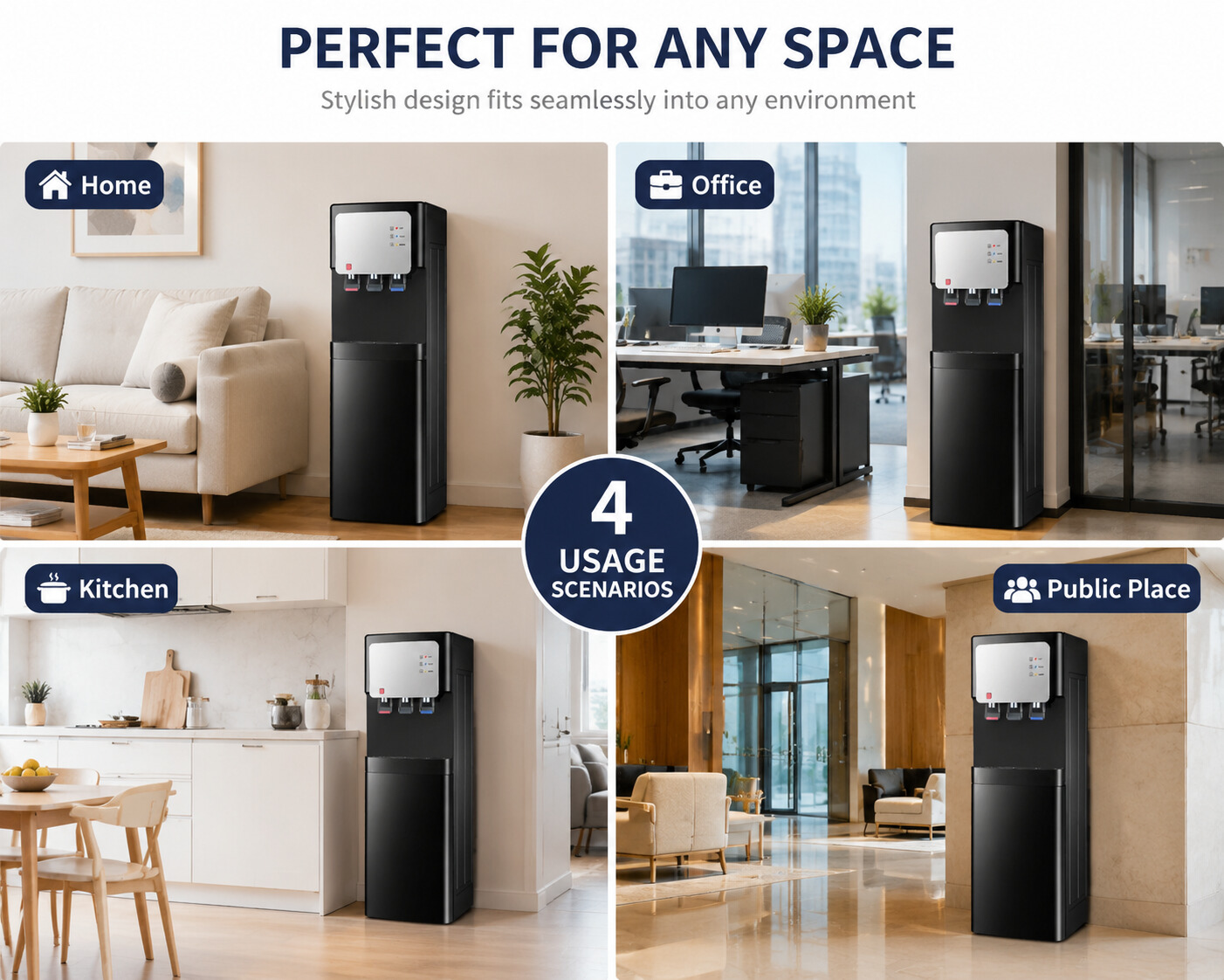 Smart App Hot and Cold Compressor Cooling Water Dispenser – Premium Home & Office Hydration