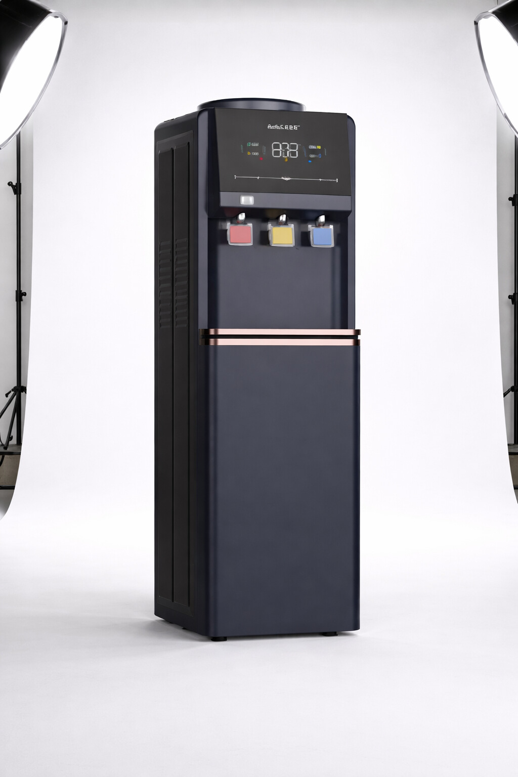 Commercial Three Tap Water Dispenser with Fast Compressor Cooling