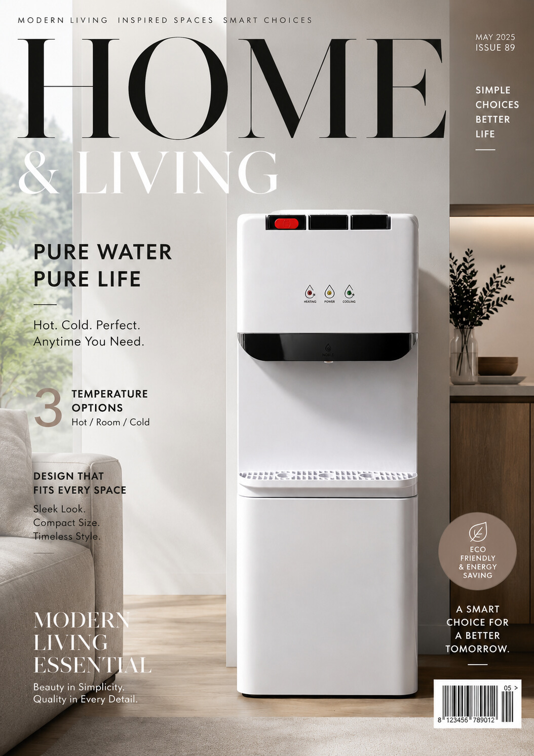 Family Size Hot and cold compressor cooling water dispenser Freestanding Office Water Cooler