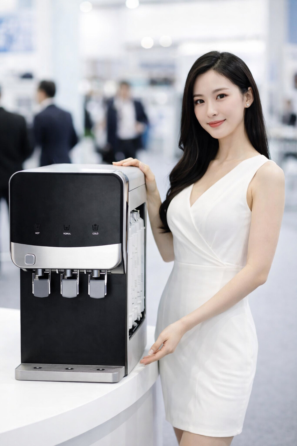 Compact Desktop Water Cooler with 3 Temperature Modes and Filter System