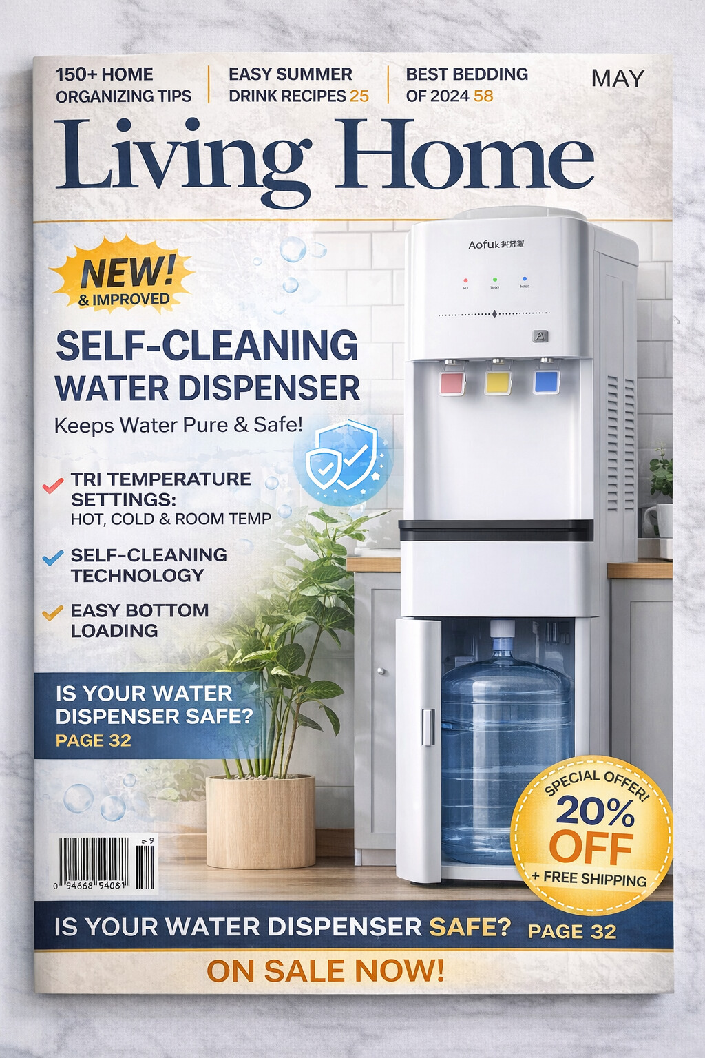 Home Appliance Heavy Duty Hot and Cold Compressor Cooling Water Dispenser