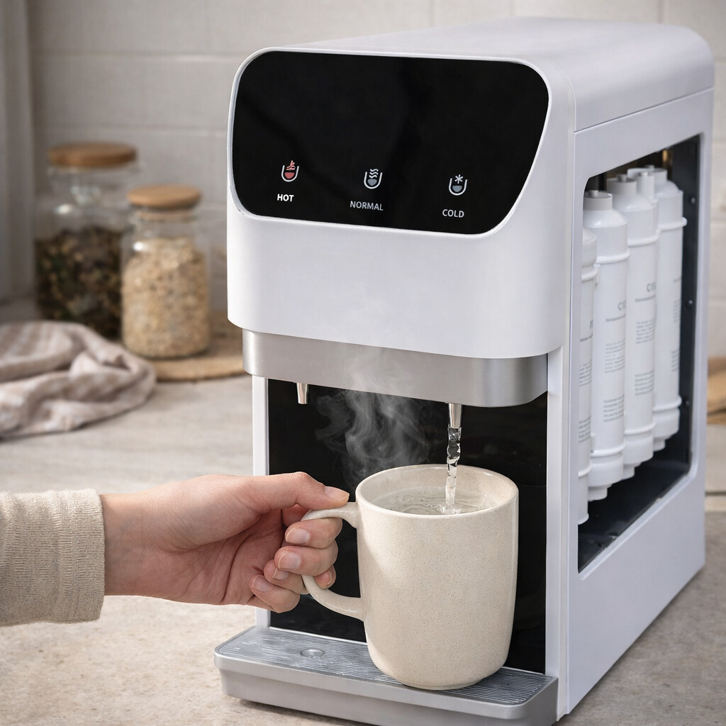 Smart Desktop High Capacity Hot and Cold Compressor Cooling Water Dispenser