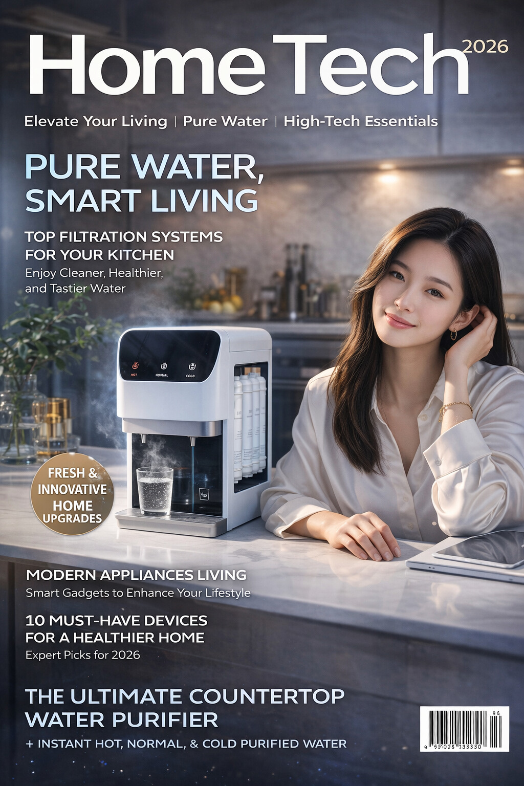 Modern High Capacity Hot and Cold Compressor Cooling Water Dispenser Machine