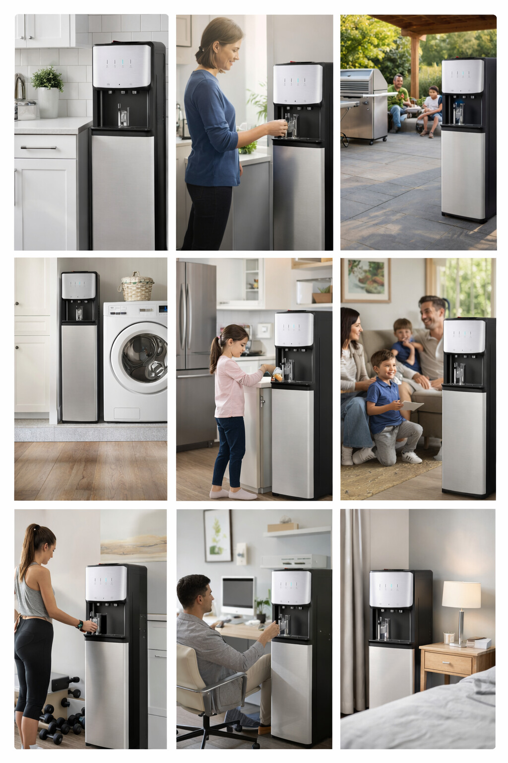 Kitchen Hot and cold compressor cooling water dispenser