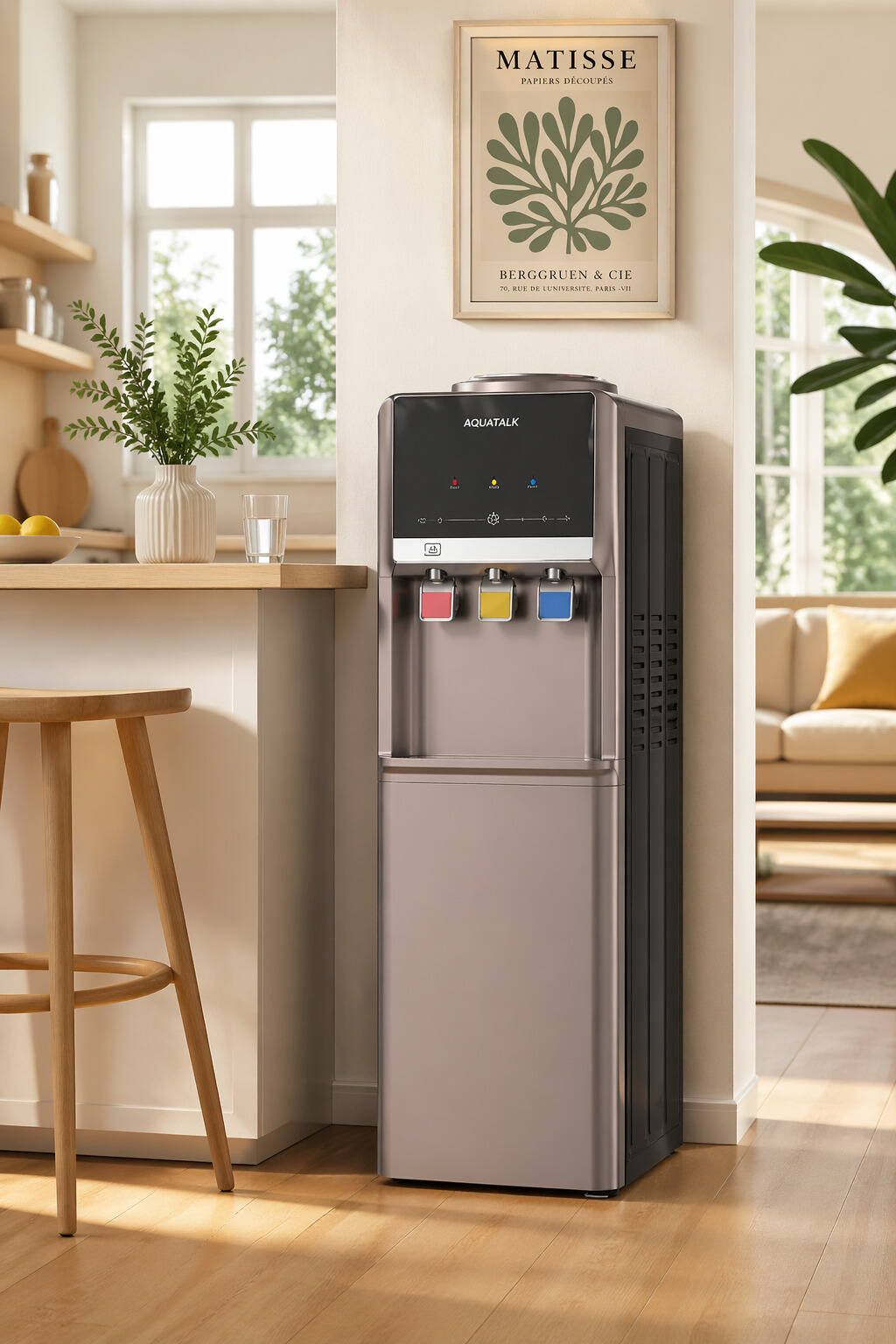 Premium Multi Tap Hot and Cold Compressor Cooling Water Dispenser Unit