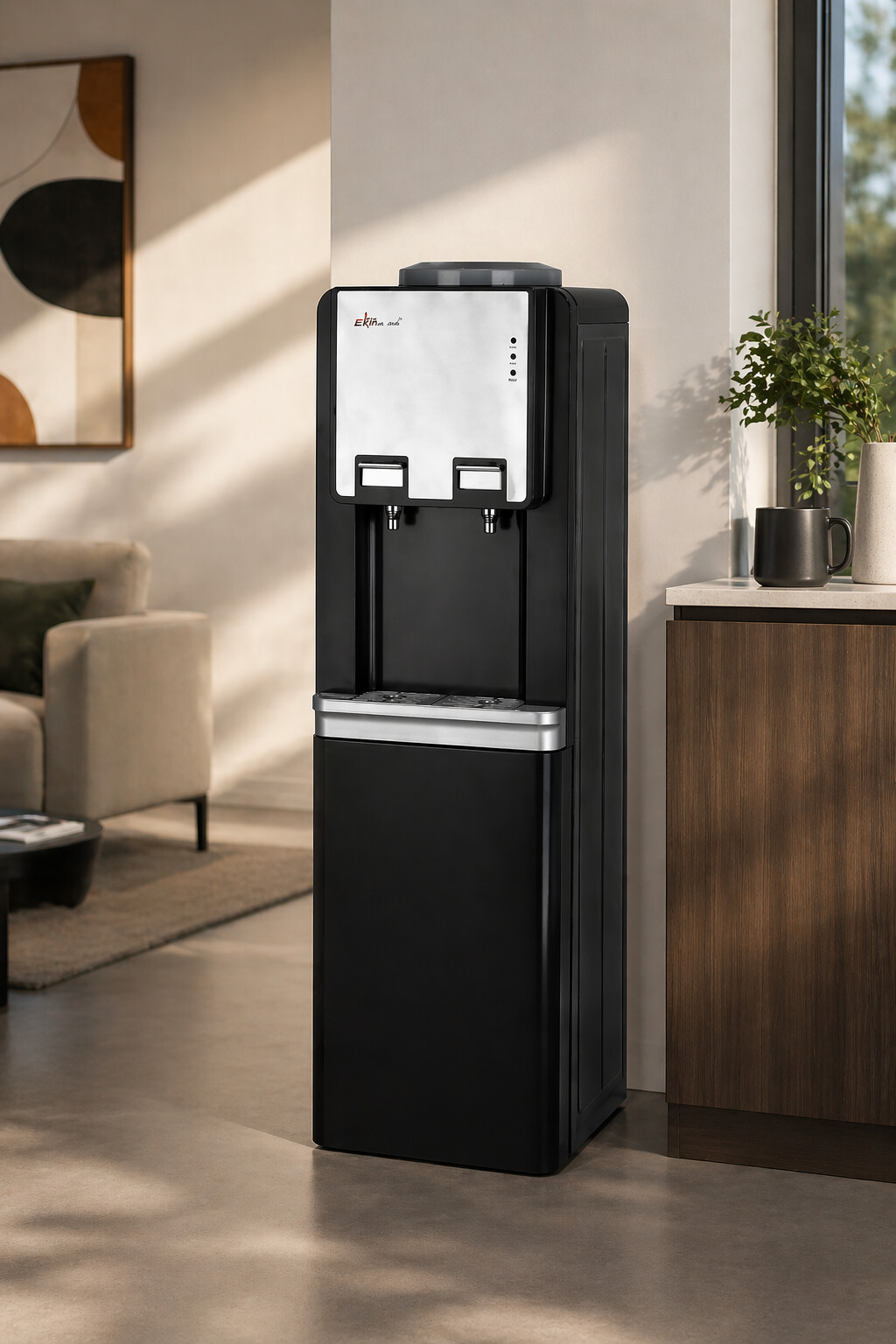 Night Mode Hot and cold compressor cooling water dispenser for Commercial Spaces