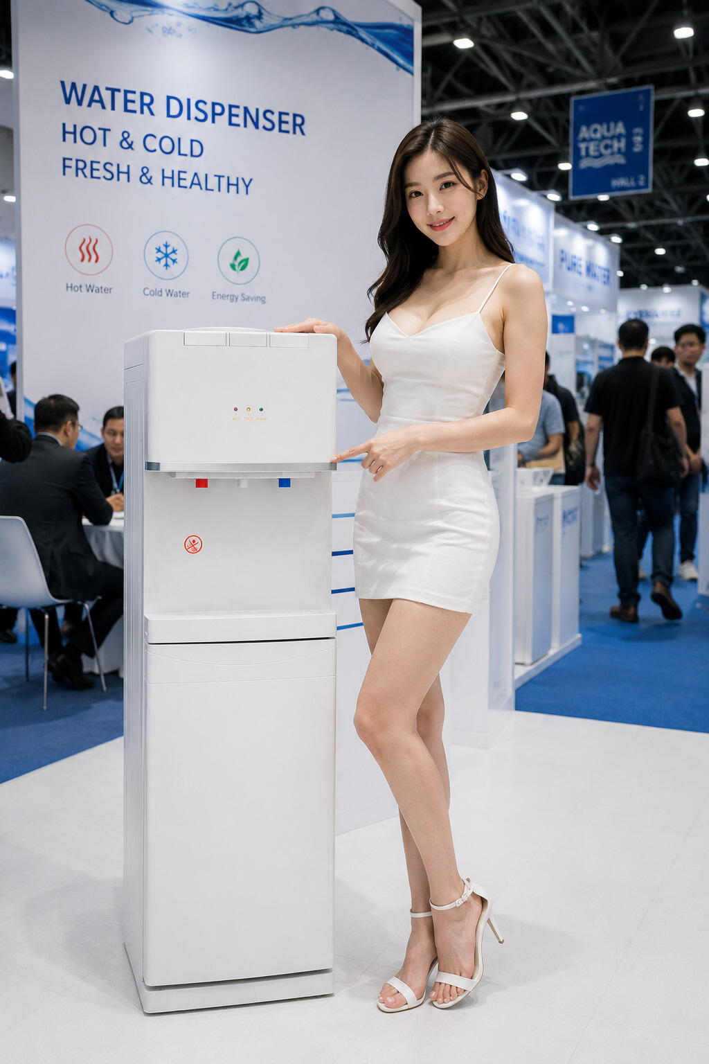 Outdoor Hot and cold compressor cooling water dispenser for Commercial Drinking Stations