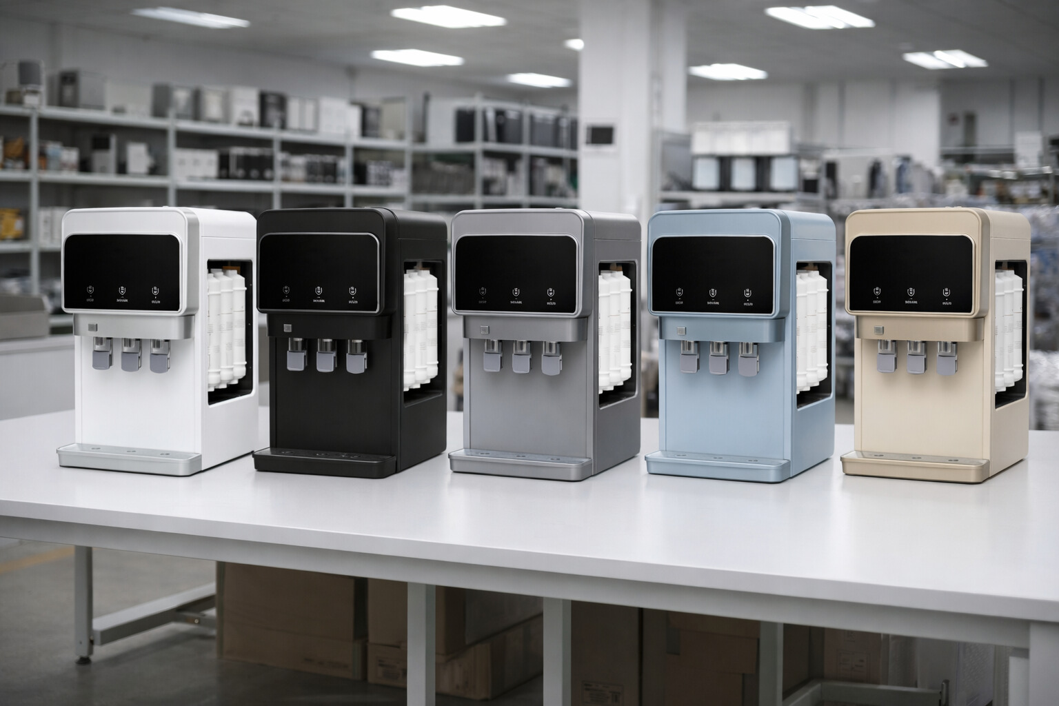 Modern Desktop Quick Heating Hot and Cold Water Dispenser with Filter System