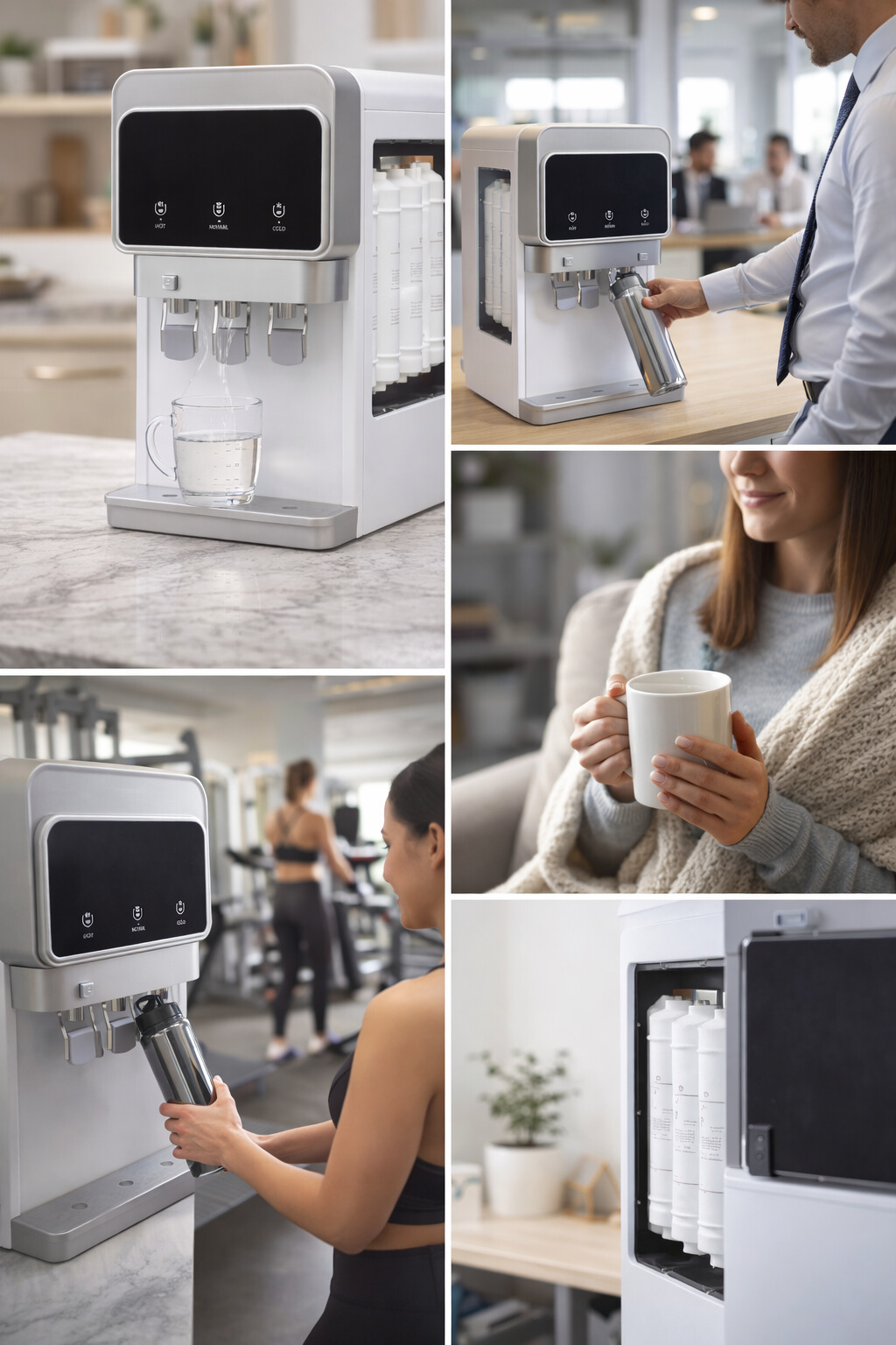 Compact Smart Quick Heating Hot and Cold Water Dispenser for Home Office