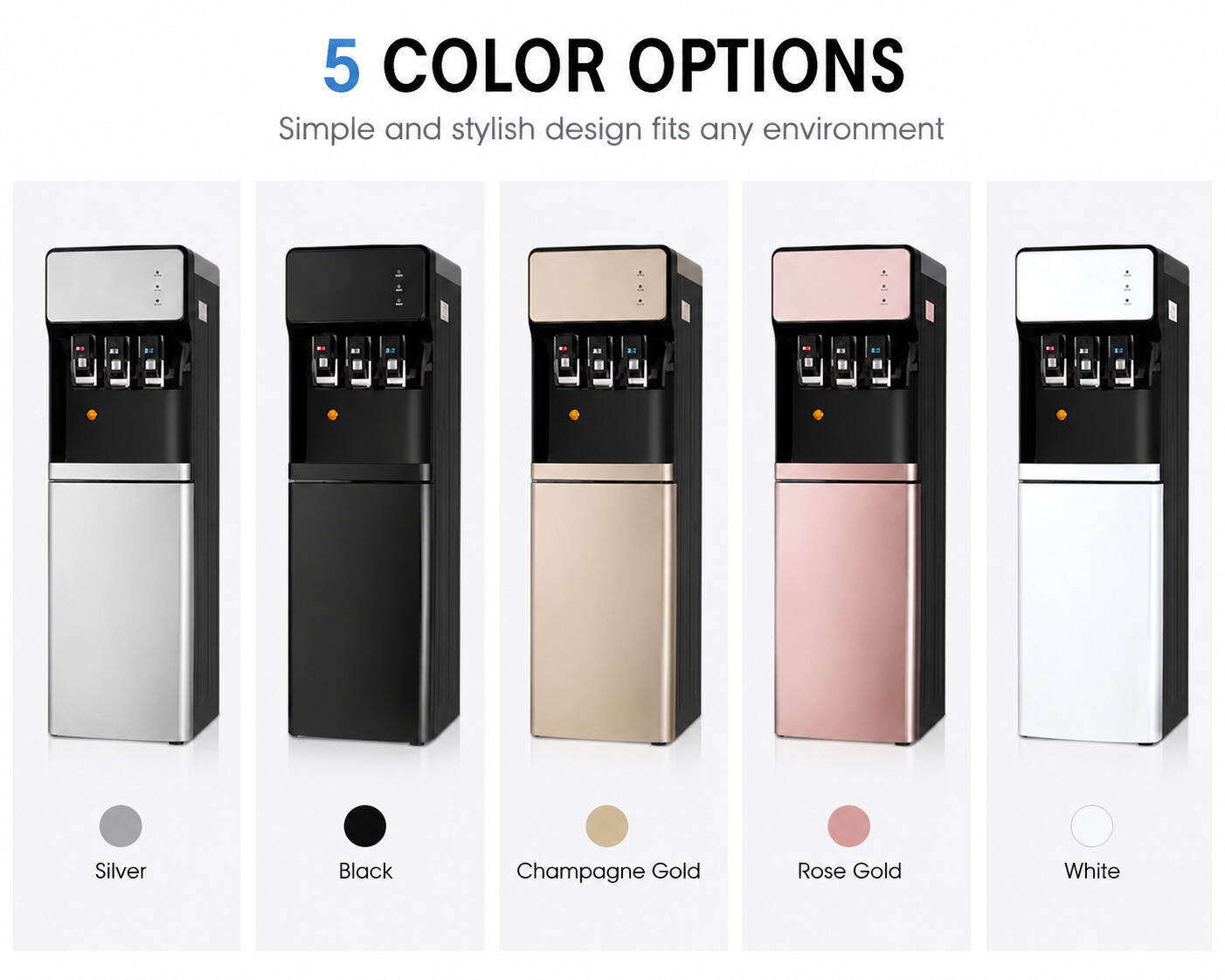 Freestanding Restaurant Hot and cold compressor cooling water dispenser with Storage Cabinet