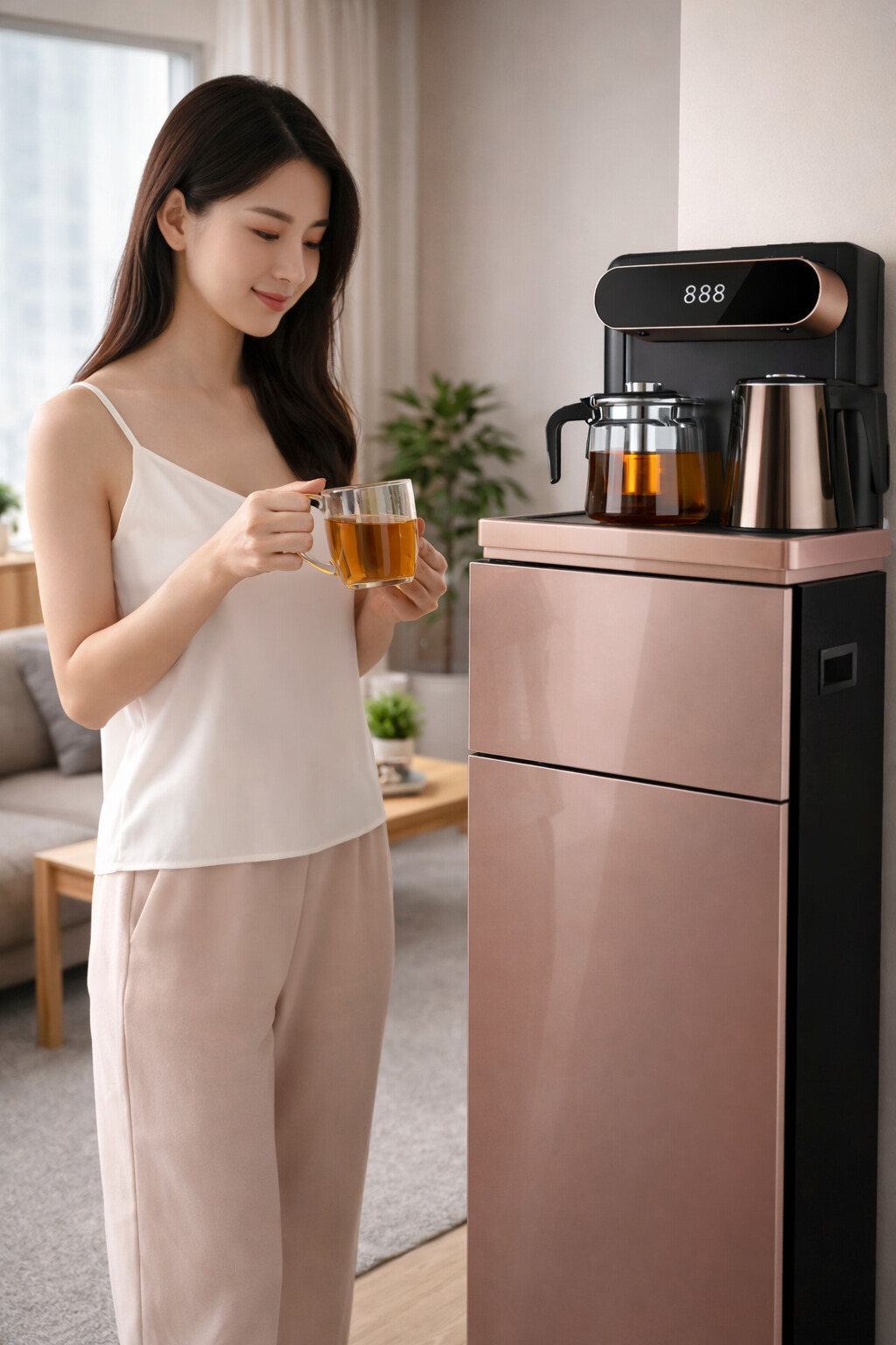 Sleek Design Hot and cold compressor cooling water dispenser for Office and Home Use