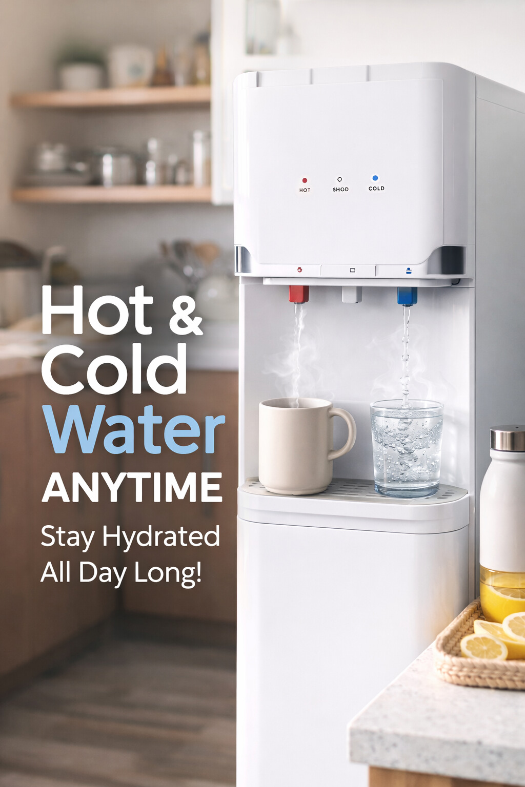 UV Sterilization Hot and cold compressor cooling water dispenser Freestanding Office Home Water Cooler