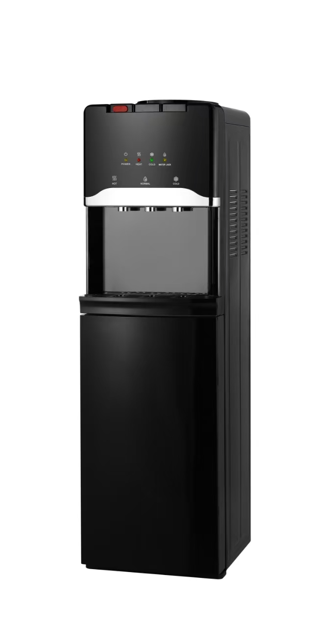 Office use 5 gallon bottled top loading electric R134a compressor cooling standing hot and cold water dispenser