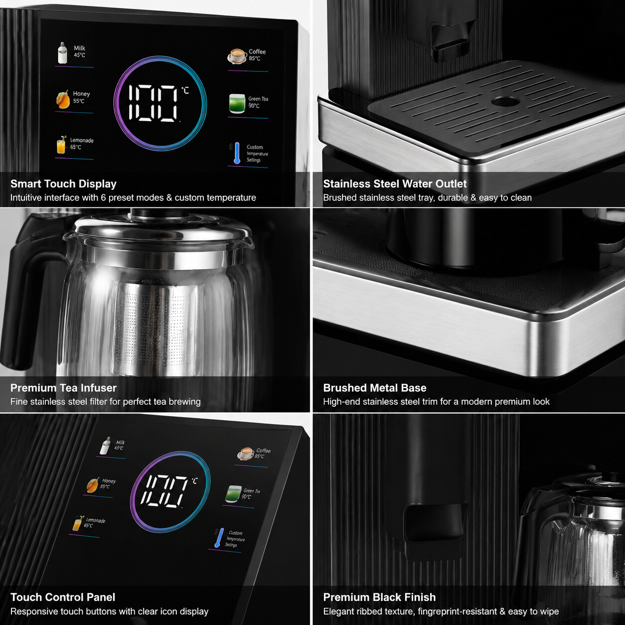 Luxury Home Office Water Dispenser with Compressor Cooling