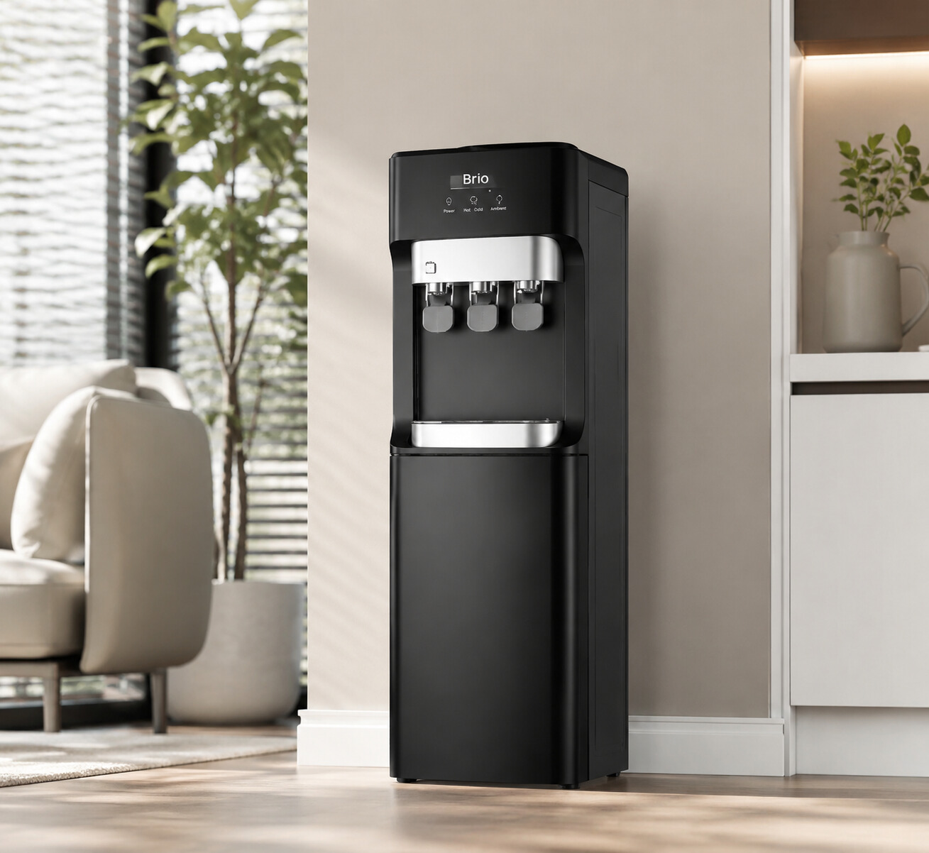 Sleek Energy Saving Hot and Cold Compressor Cooling Water Dispenser – Home & Office