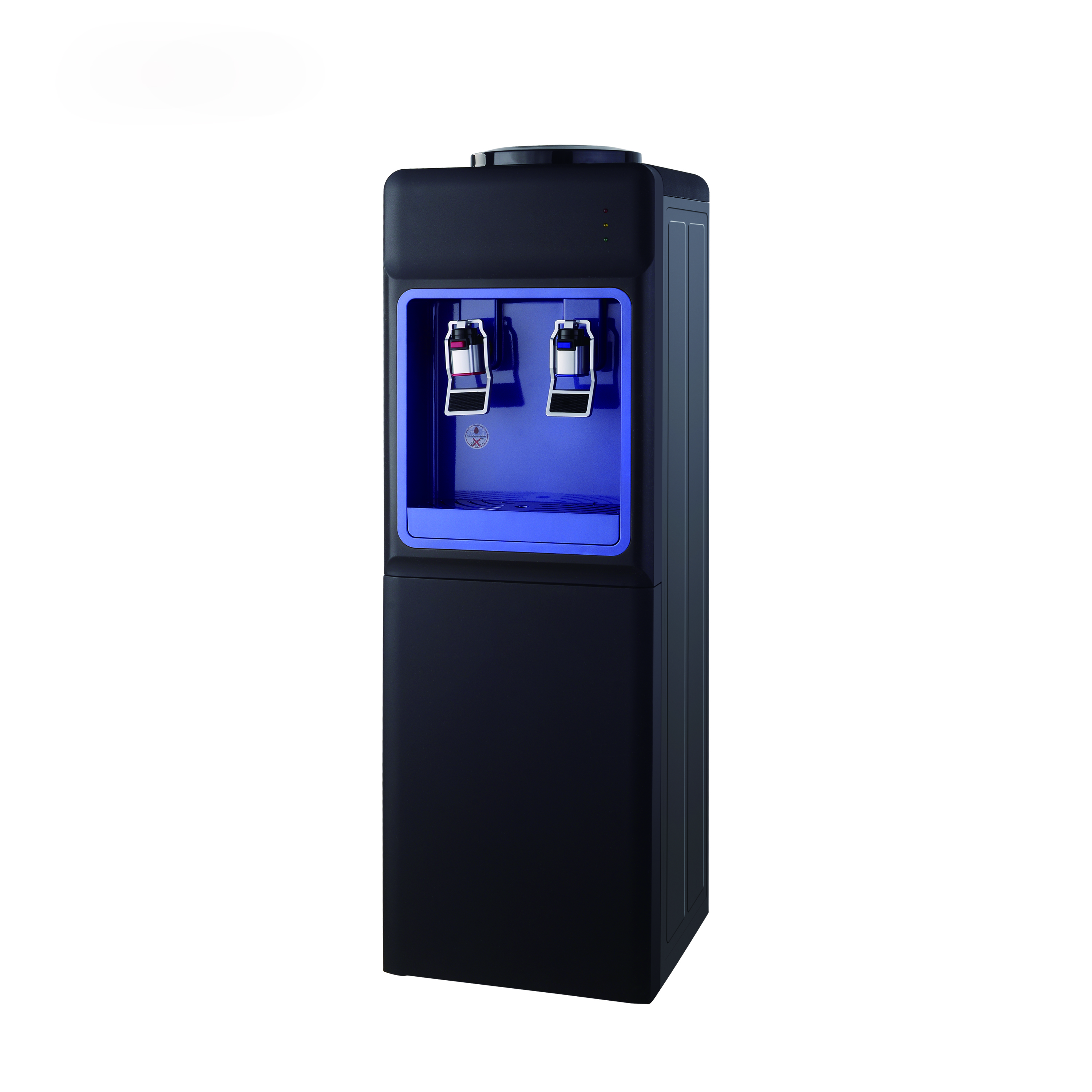 Fast Cooling Heating Household Standing Hot and Cold Compressor Cooling Water Dispenser - White & Black