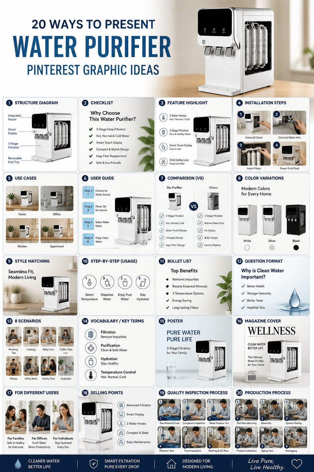 Energy Saving Freestanding Stainless Steel Hot and Cold Water Dispenser with Compressor Cooling