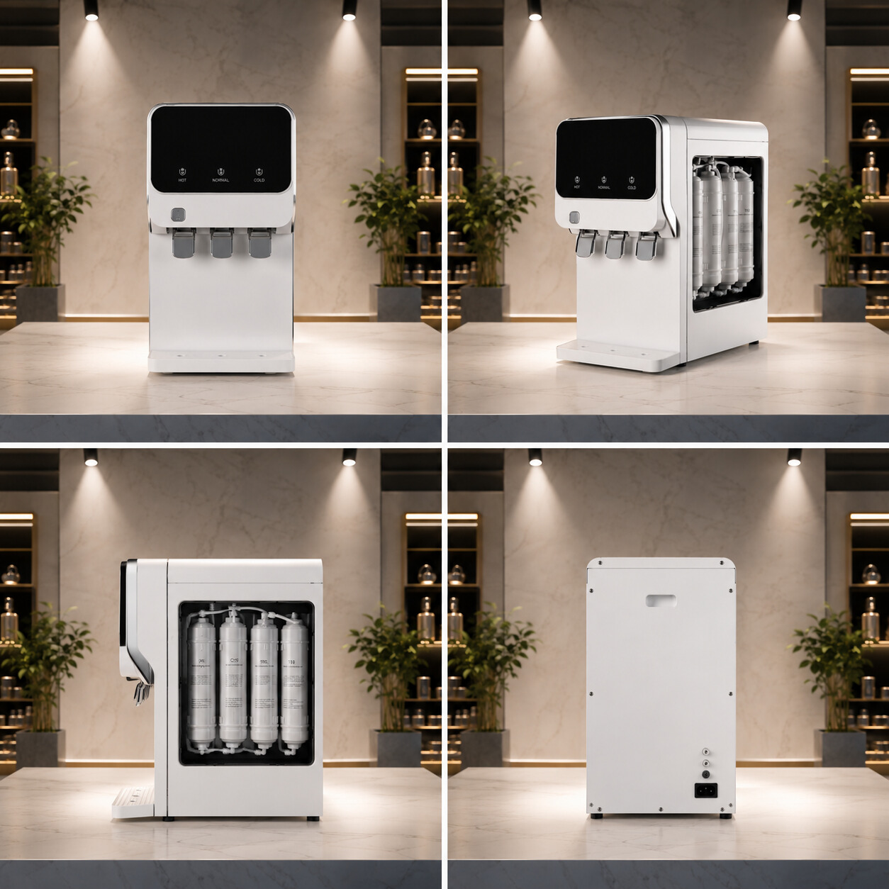 Smart Compressor Cooling Freestanding Stainless Steel Water Dispenser with Filtration