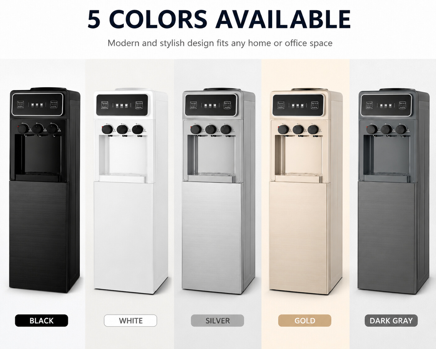 Smart Compressor Cooling Water Dispenser with Elegant Modern Design