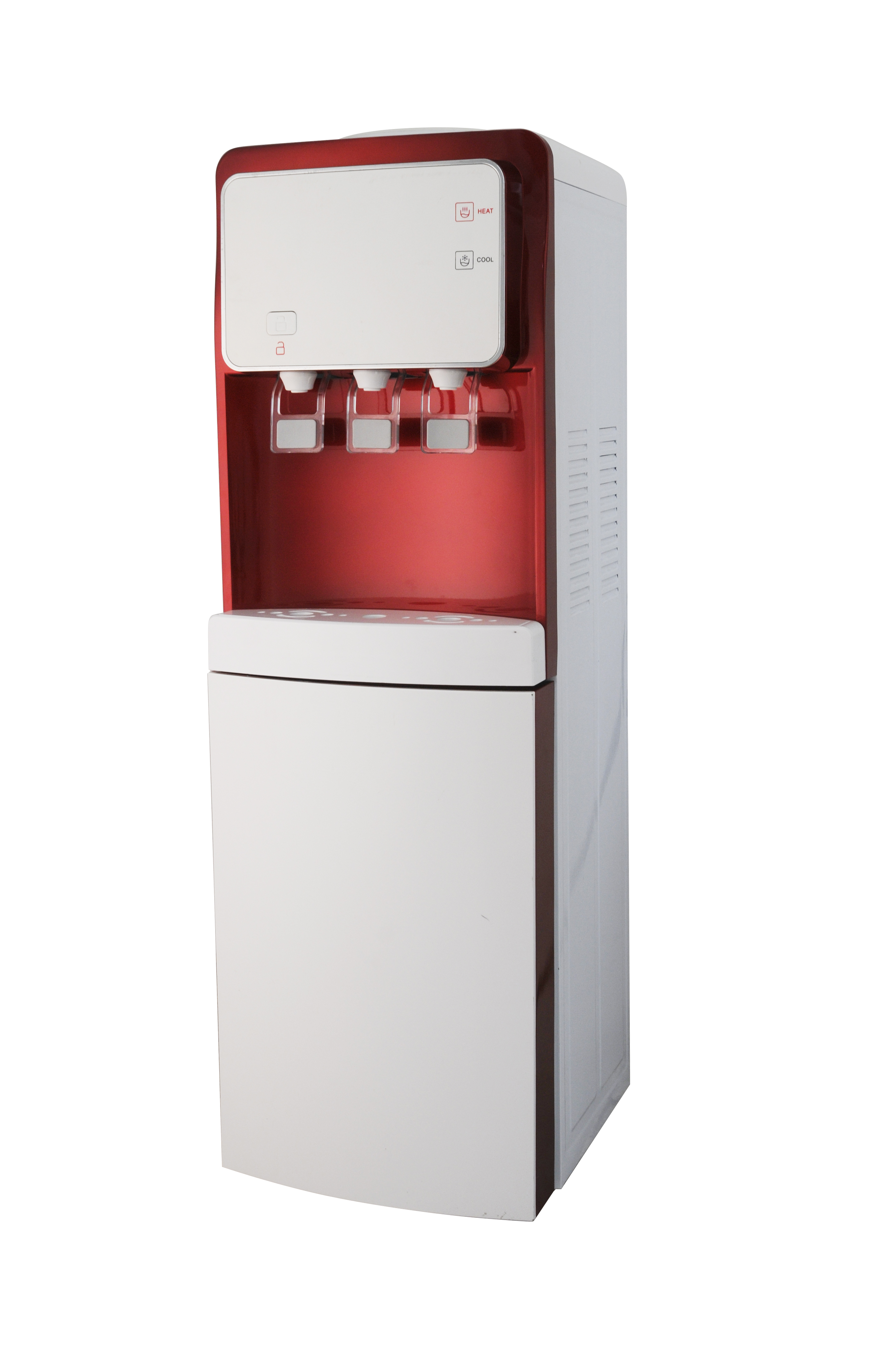 Red & White Standing Water Dispenser for Home Office Use