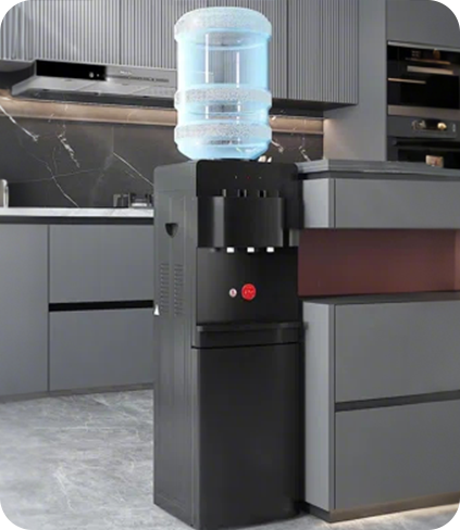 5 gallon bottled top loading electric R134a compressor cooling standing hot and cold water dispenser