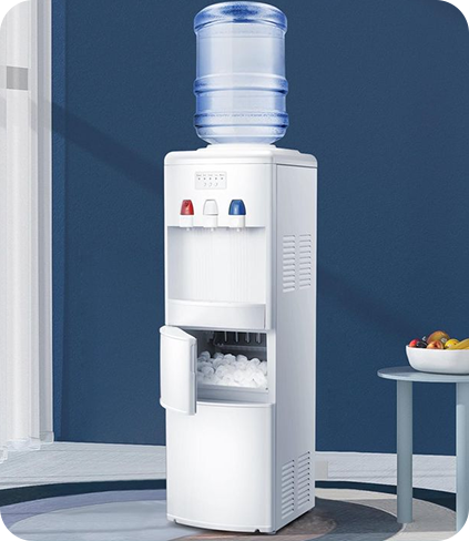 5 gallon bottled top loading electric R134a compressor cooling standing hot and cold water dispenser