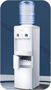 5 gallon bottled top loading electric R134a compressor cooling standing hot and cold water dispenser