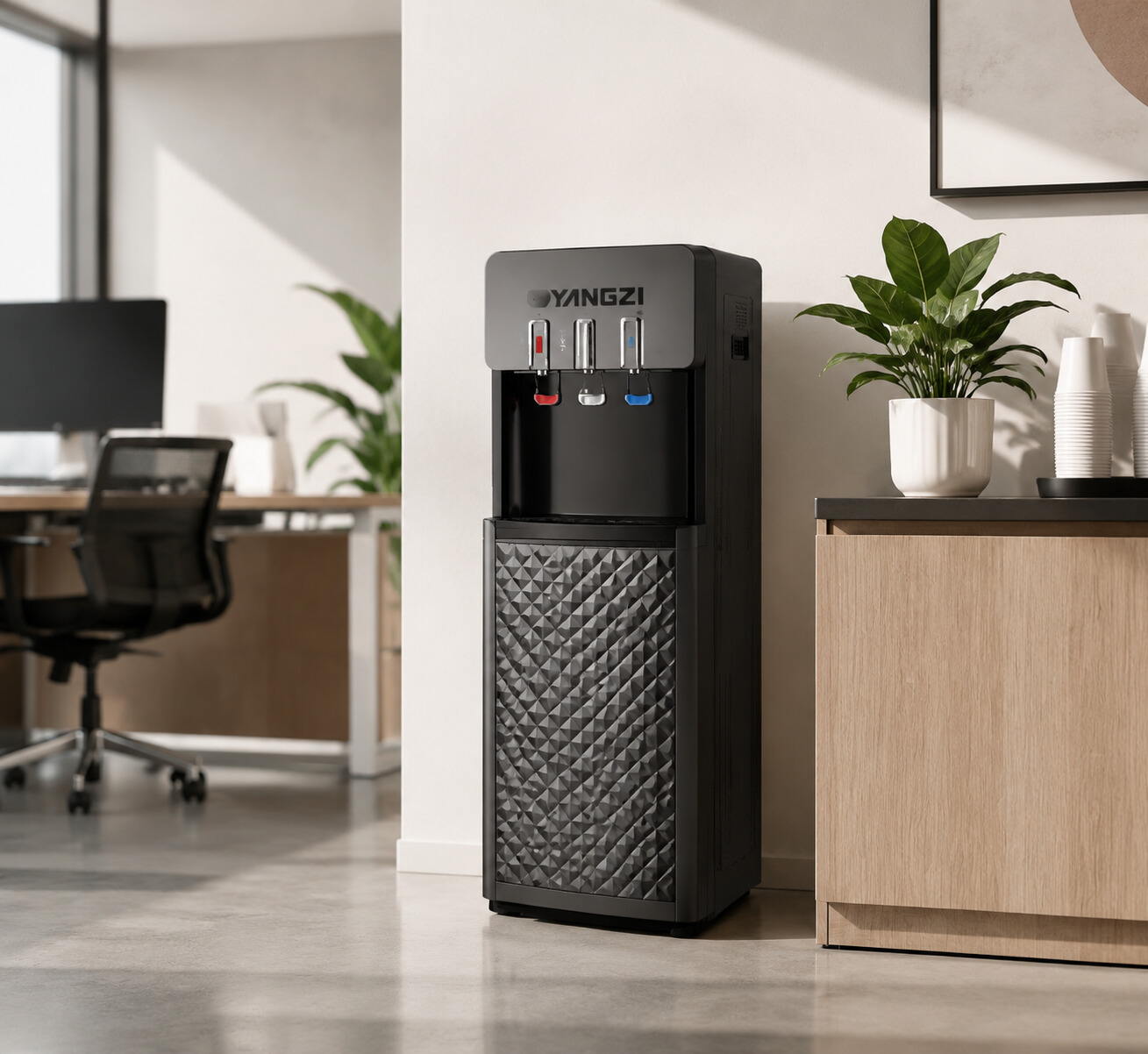 Modern Freestanding Compressor Cooling Water Dispenser Hot and Cold