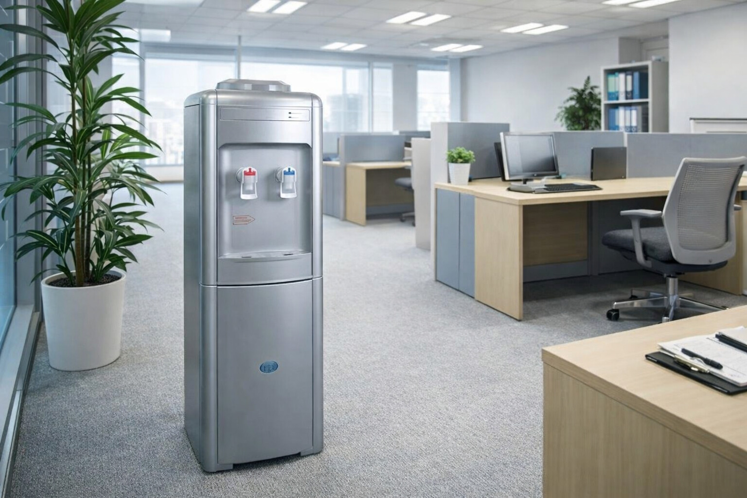 Low Noise Hot and Cold Compressor Cooling Water Dispenser for Office and Home