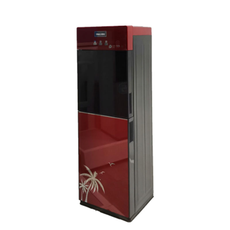 Palm Decor Luxury Household Standing Hot and Cold Compressor Cooling Water Dispenser – Beige & Black