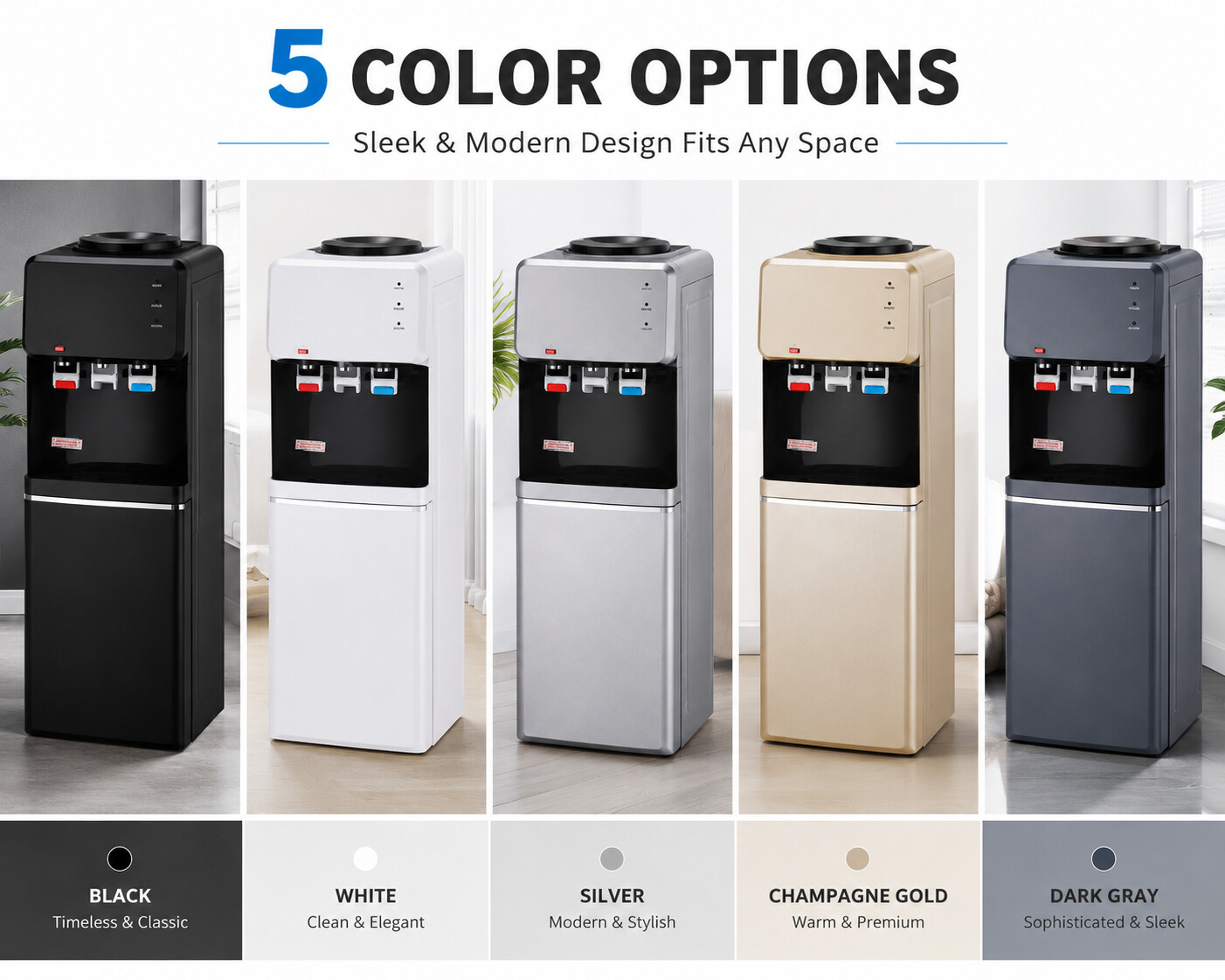 Professional Freestanding Hot and Cold Water Cooler Machine
