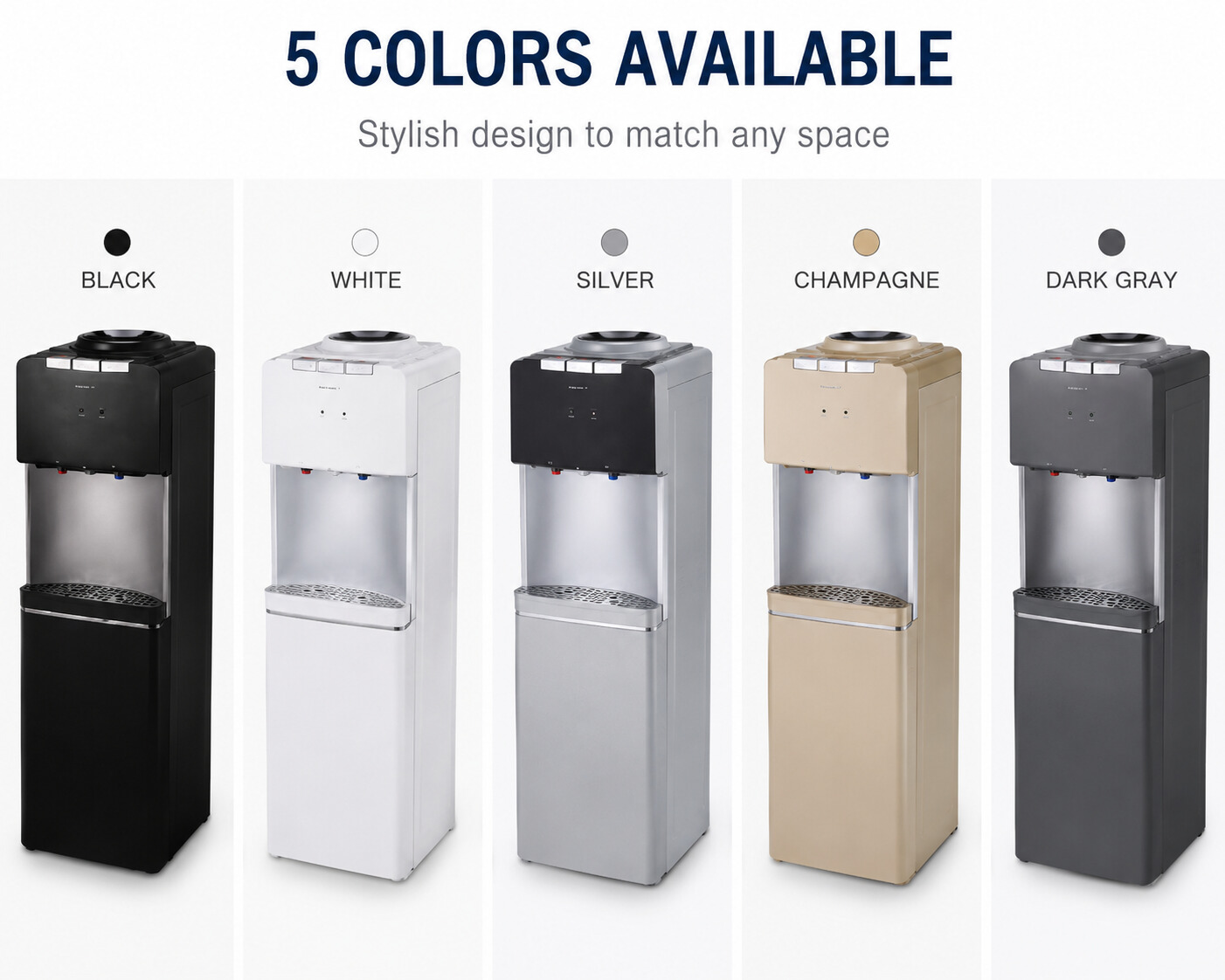 Freestanding Smart Touch Screen Water Cooler with Compressor Cooling System